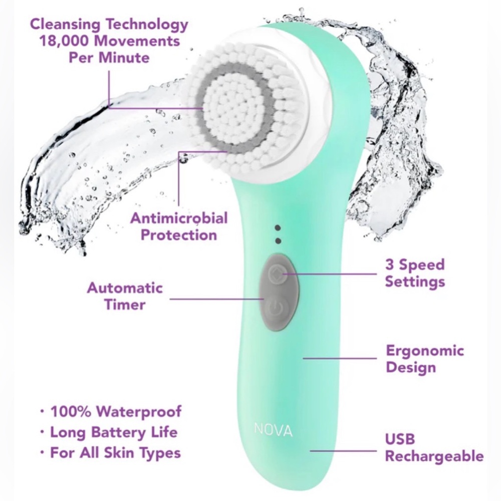 Nova Sonic Facial Cleansing Brush - Picture 10 of 12